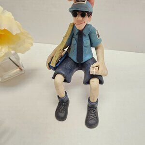 Decor Display Male Postal Worker Man Post Office D. Manning Art Shelf Sitter